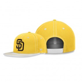 San Diego Padres Sport Resort Gold White Snapback Hat