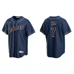 Men's San Diego Padres Ha-Seong Kim Navy Cooperstown Collection Jersey