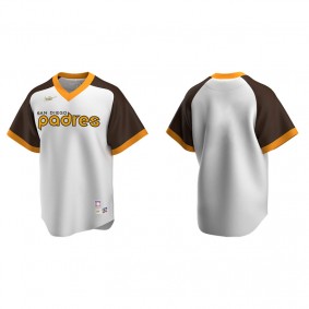 Men's San Diego Padres White Cooperstown Collection Home Jersey