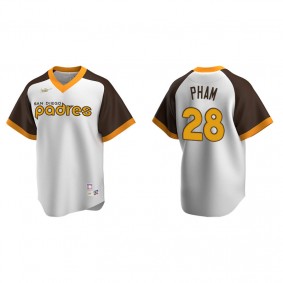 Men's San Diego Padres Tommy Pham White Cooperstown Collection Home Jersey
