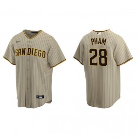 Men's San Diego Padres Tommy Pham Sand Brown Replica Alternate Jersey