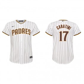 Youth San Diego Padres Victor Caratini White Replica Home Jersey