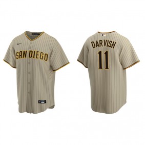 Men's San Diego Padres Yu Darvish Sand Brown Replica Alternate Jersey