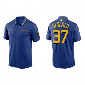 Paul Sewald Seattle Mariners Royal 2023 City Connect Knit Performance Polo