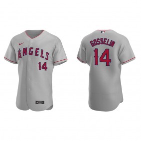 Angels Phil Gosselin Gray Authentic Road Jersey