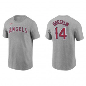 Angels Phil Gosselin Gray Name & Number T-Shirt