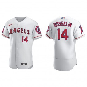 Angels Phil Gosselin White Authentic Home Jersey
