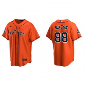 Phil Maton Houston Astros Orange 2022 World Series Alternate Replica Jersey