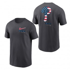Men's Philadelphia Phillies Anthracite Americana T-Shirt