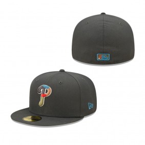 Men's Philadelphia Phillies Charcoal Multi Color Pack 59FIFTY Fitted Hat