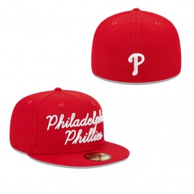 Philadelphia Phillies Fairway Script 59FIFTY Fitted Hat
