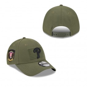 Men's Philadelphia Phillies Green 2023 Armed Forces Day 9FORTY Adjustable Hat