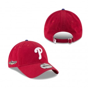 Men's Philadelphia Phillies Red 2022 Postseason Side Patch 9TWENTY Adjustable Hat