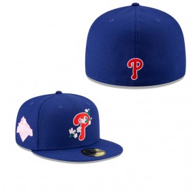 Men's Philadelphia Phillies Royal 2008 World Series Bloom Side Patch 59FIFTY Fitted Hat