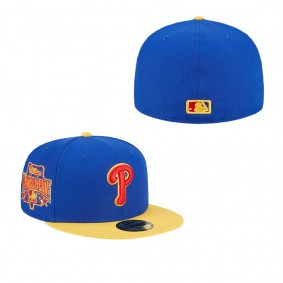 Men's Philadelphia Phillies Royal Yellow Empire 59FIFTY Fitted Hat