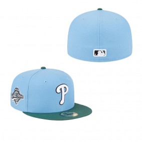 Men's Philadelphia Phillies Sky Blue Cilantro 1993 World Series 59FIFTY Fitted Hat