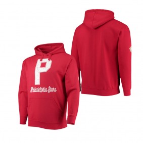 Philadelphia Stars Stitches Negro League Logo Pullover Hoodie Red