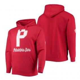 Men's Philadelphia Stars Stitches Red Negro League Logo Pullover Hoodie