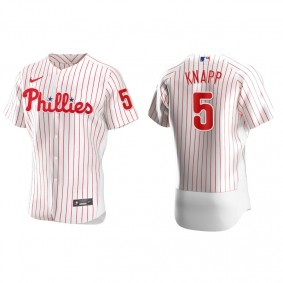 Men's Philadelphia Phillies Andrew Knapp White Authentic Home Jersey