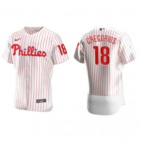 Men's Philadelphia Phillies Didi Gregorius White Authentic Home Jersey