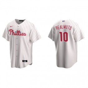 Men's Philadelphia Phillies J.T. Realmuto White Replica Home Jersey