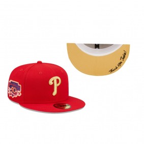 Philadelphia Phillies Red Thank You Jackie 2.0 59FIFTY Fitted Hat