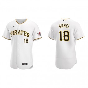 Men's Pittsburgh Pirates Ben Gamel White Authentic Home Jersey