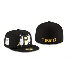 Men's Pittsburgh Pirates Cloud Black 59FIFTY Fitted Hat