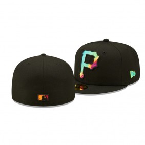 Pittsburgh Pirates Neon Fill Black 59FIFTY Fitted Hat
