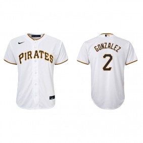 Youth Pittsburgh Pirates Erik Gonzalez White Replica Home Jersey