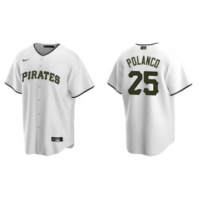 Men's Pittsburgh Pirates Gregory Polanco White Replica Alternate Jersey