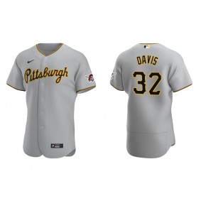 Men's Pittsburgh Pirates Henry Davis Gray Authentic Road Jersey