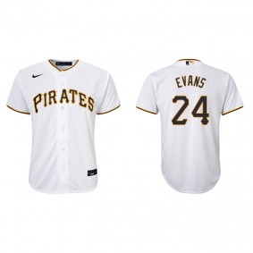 Youth Pittsburgh Pirates Phillip Evans White Replica Home Jersey