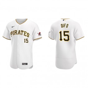 Men's Pittsburgh Pirates Wilmer Difo White Authentic Home Jersey