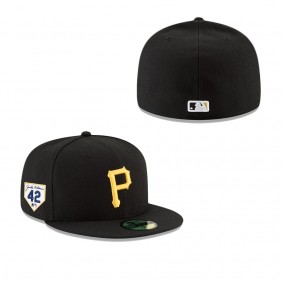 Men's Pittsburgh Pirates Black 2023 Jackie Robinson Day 59FIFTY Fitted Hat