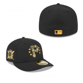Men's Pittsburgh Pirates Black 2024 Armed Forces Day Low Profile 59FIFTY Fitted Hat