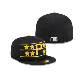 Men's Pittsburgh Pirates Black 2024 Batting Practice 59FIFTY Fitted Hat