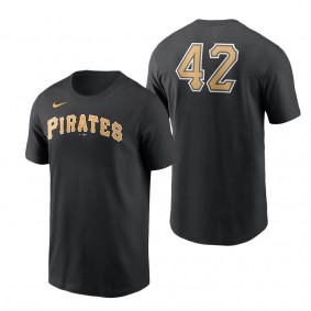 Men's Pittsburgh Pirates Nike Black Jackie Robinson Day Team 42 T-Shirt