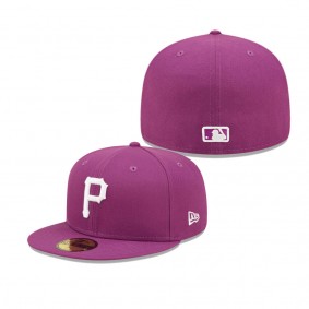 Men's Pittsburgh Pirates Grape Logo 59FIFTY Fitted Hat