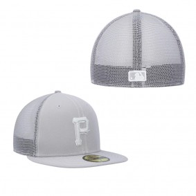 Men's Pittsburgh Pirates Gray 2023 On-Field Batting Practice 59FIFTY Fitted Hat