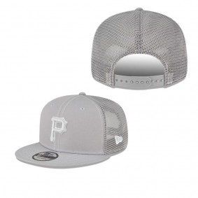 Men's Pittsburgh Pirates Gray 2023 On-Field Batting Practice 9FIFTY Snapback Hat