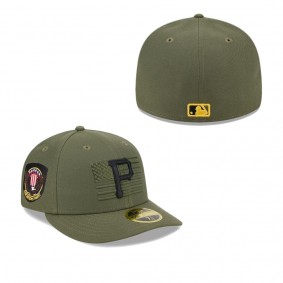 Men's Pittsburgh Pirates Green 2023 Armed Forces Day Low Profile 59FIFTY Fitted Hat
