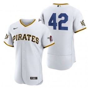 Men's Pittsburgh Pirates Jackie Robinson Nike White Authentic Player Jersey
