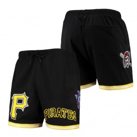 Men's Pittsburgh Pirates Pro Standard Black Logo Mesh Shorts