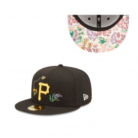 Pittsburgh Pirates Watercolor Floral 59FIFTY Fitted Hat