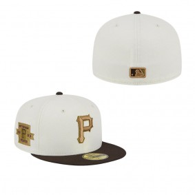 Men's Pittsburgh Pirates White Brown 1960 World Series 59FIFTY Fitted Hat