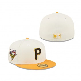 Men's Pittsburgh Pirates White Gold Cooperstown Collection 2006 MLB All-Star Game Chrome 59FIFTY Fitted Hat