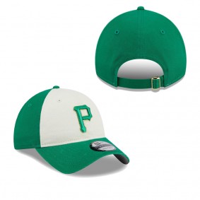Men's Pittsburgh Pirates White Green 2024 St. Patrick's Day 9TWENTY Adjustable Hat