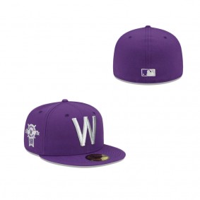 Purple Refresh Washington Senators 59FIFTY Fitted Hat