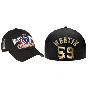 Men's Texas Rangers Brett Martin Black 2023 World Series Champions Hat